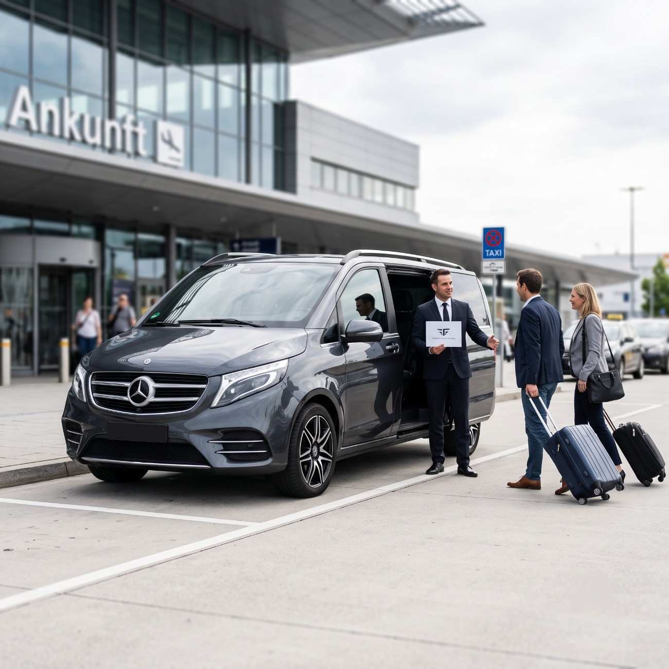 Private chauffeur airport transfer in German